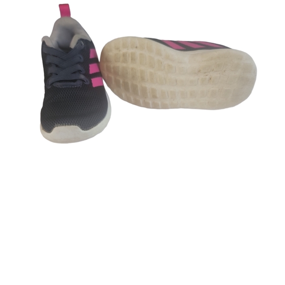 Adidas Sneakers Tennis Shoes Slip on Girls Blue Pink Toddle Sz 6K play school - Picture 6 of 10